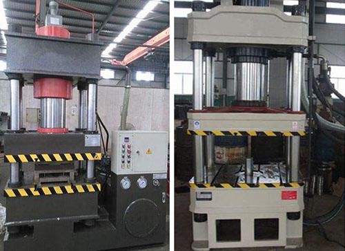 四柱油压机正面图